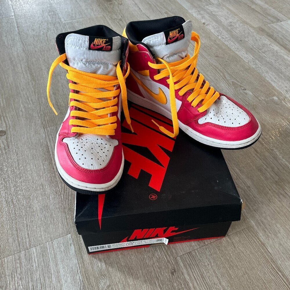 Mens Air Jordan 1 Retro High OG Light Fusion Red 555088-603 - 10